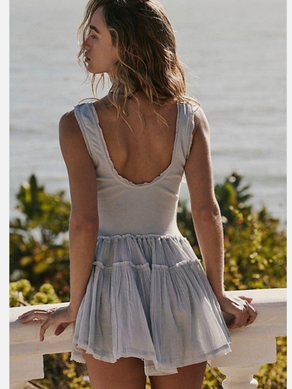 Free People IZI Drop Waist Mini Dress